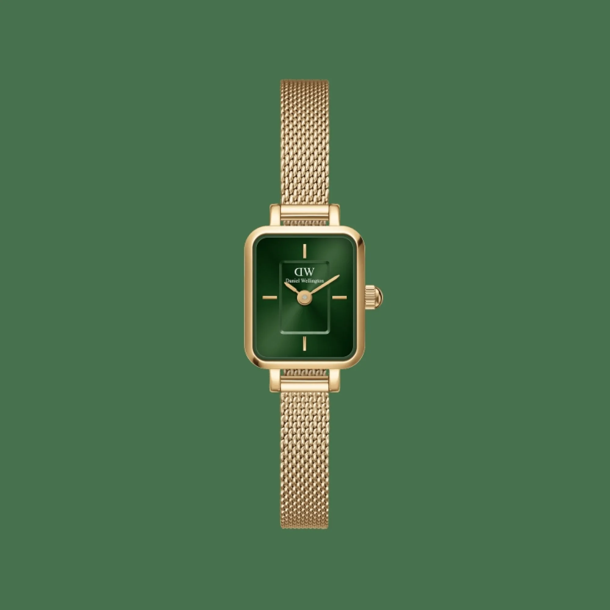 Daniel Wellington Damklockor<Quadro Mini Ever Emerald Gold