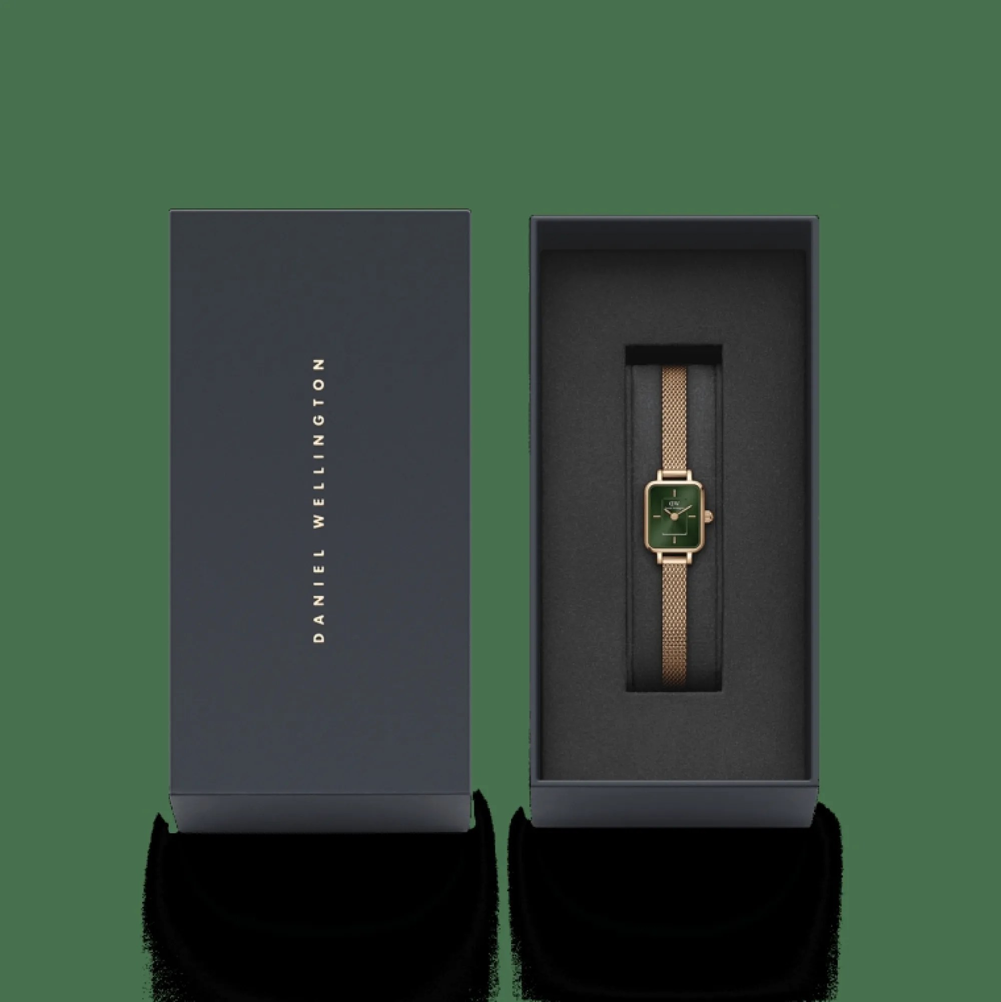 Daniel Wellington Damklockor<Quadro Mini Melrose Emerald Rose Gold