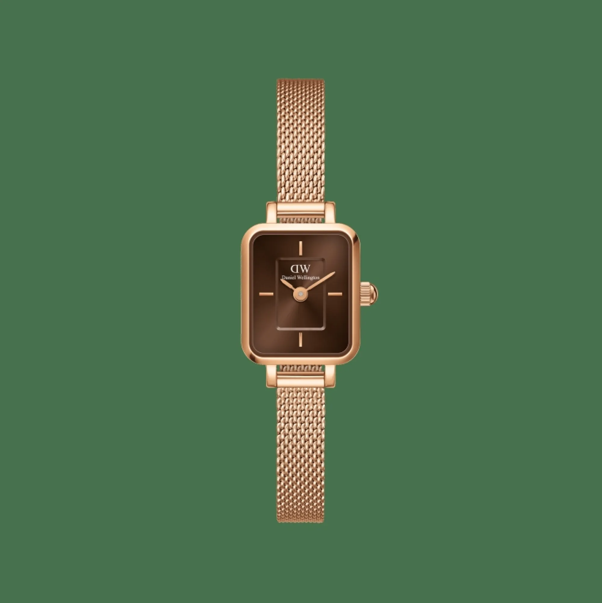 Daniel Wellington Damklockor<Quadro Mini Melrose Amber Rose Gold