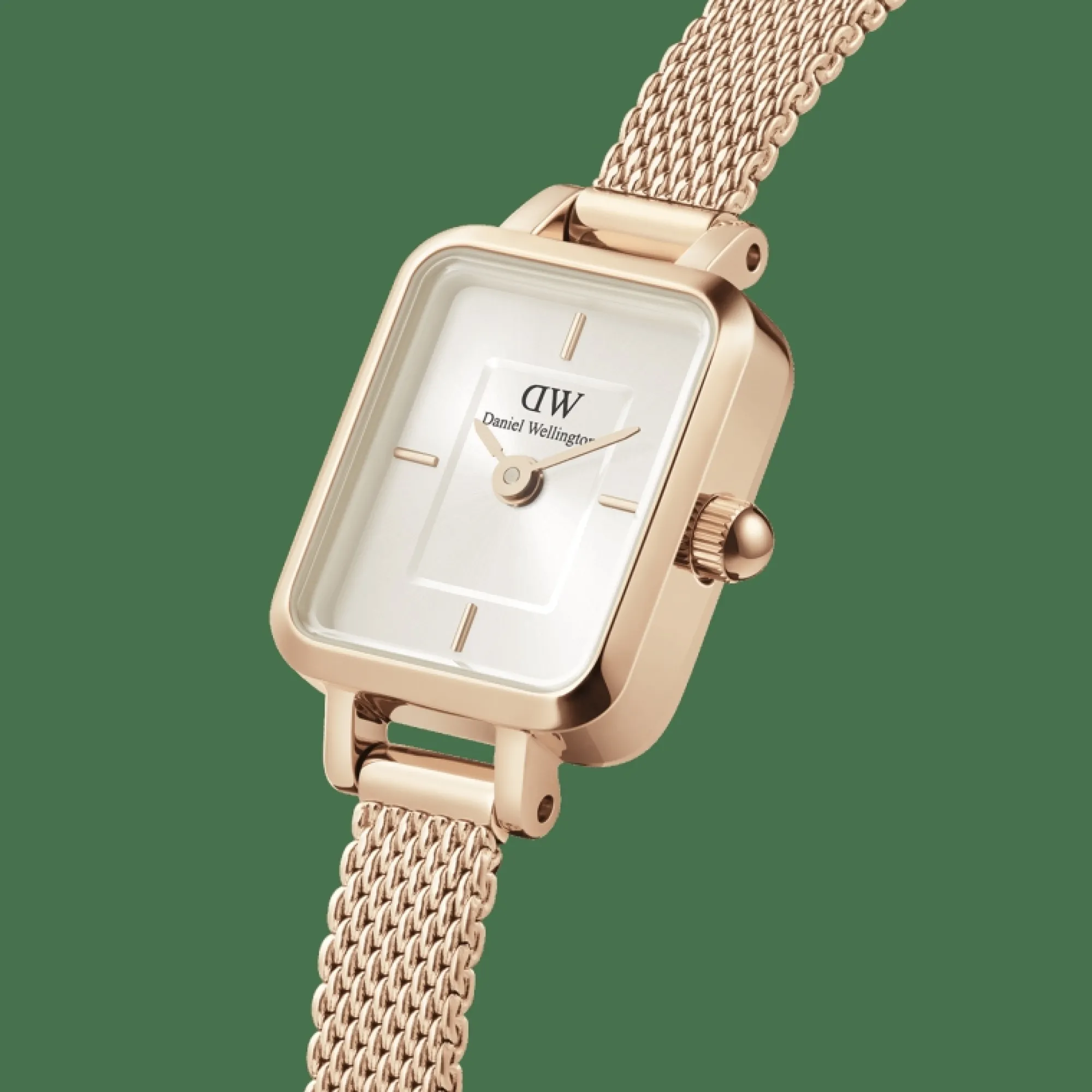 Daniel Wellington Damklockor<Quadro Mini Melrose Champagne Rose Gold
