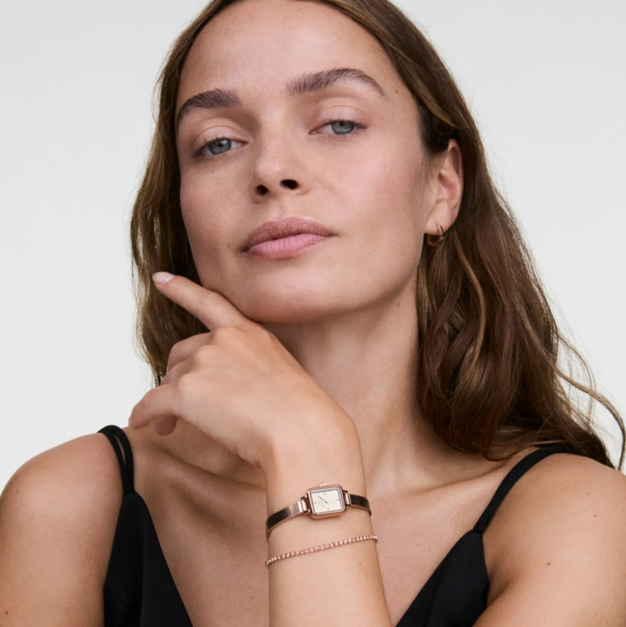 Daniel Wellington Damklockor<Quadro Mini Reflection Rose Gold