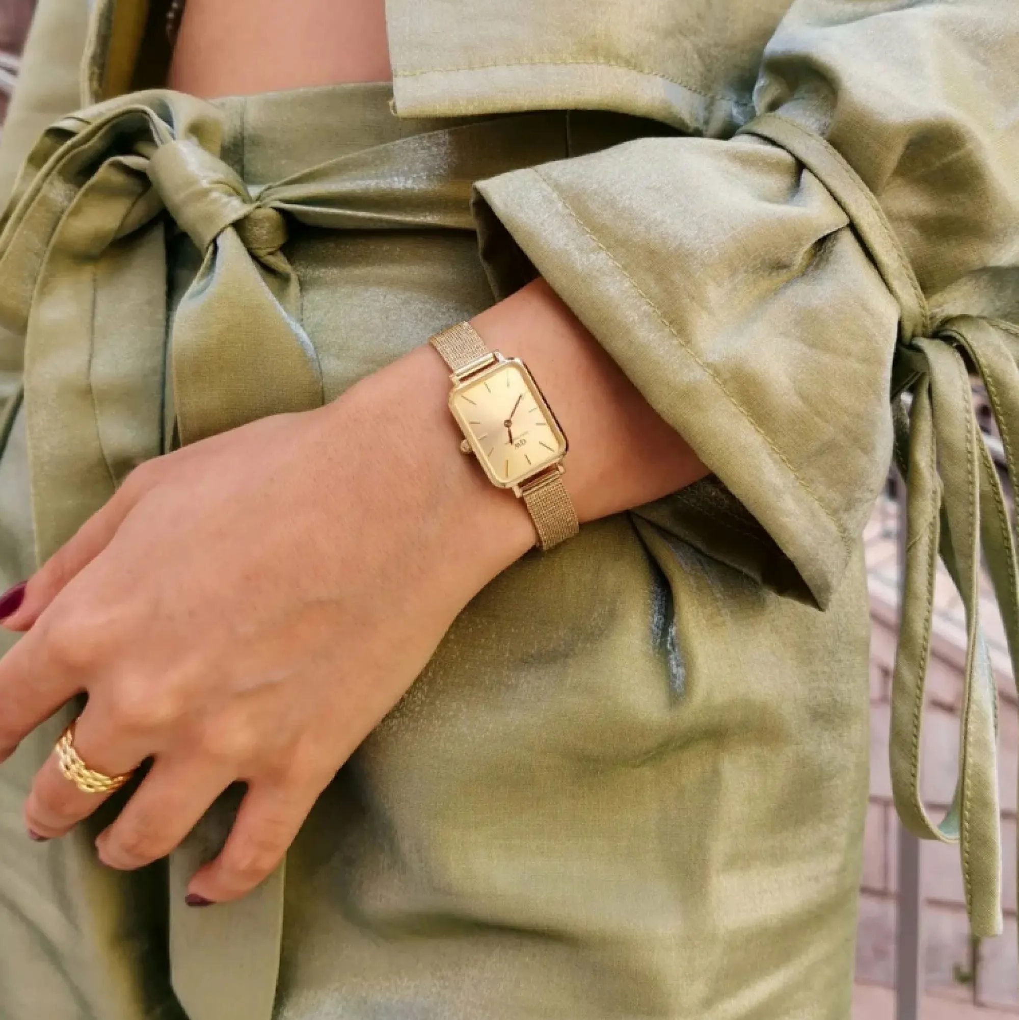 Daniel Wellington Damklockor<Quadro Pressed Unitone Gold