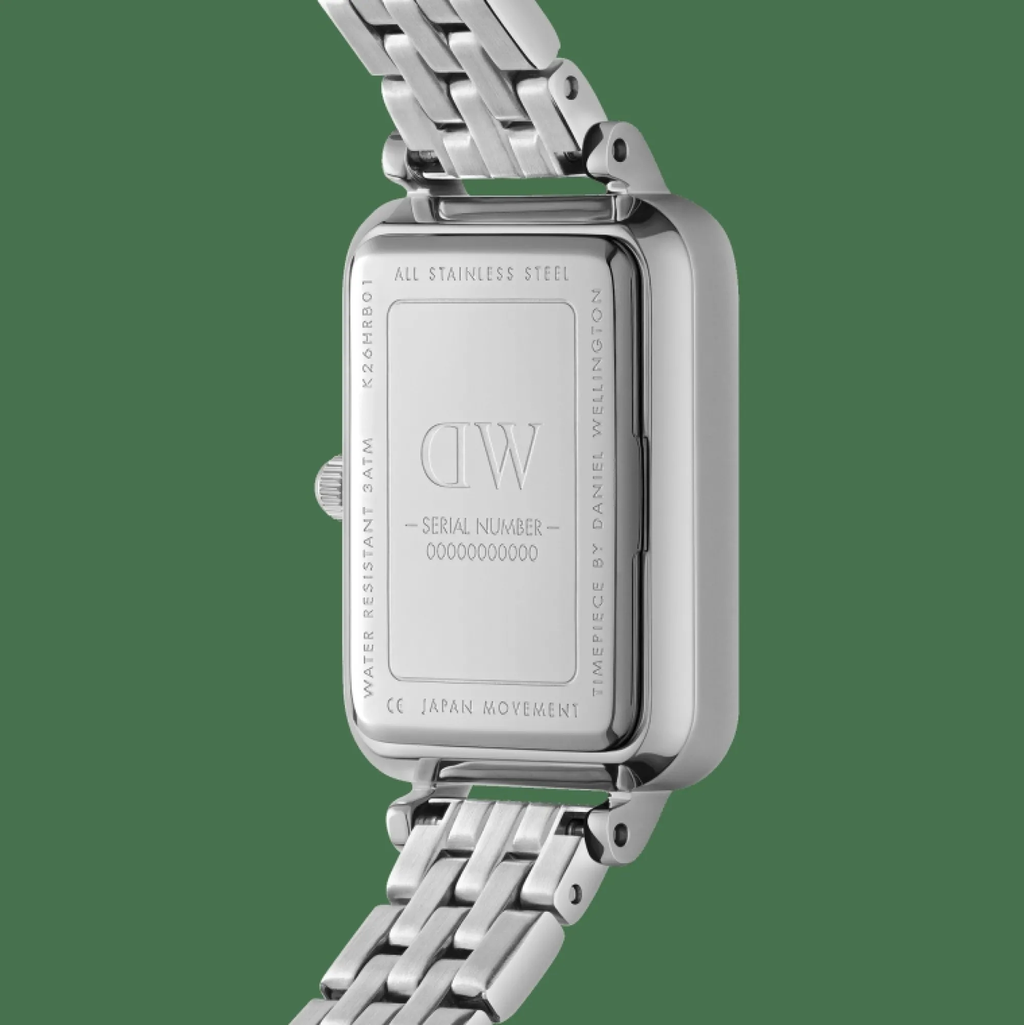 Daniel Wellington Damklockor<Quadro Roman Numerals 5-Link Silver
