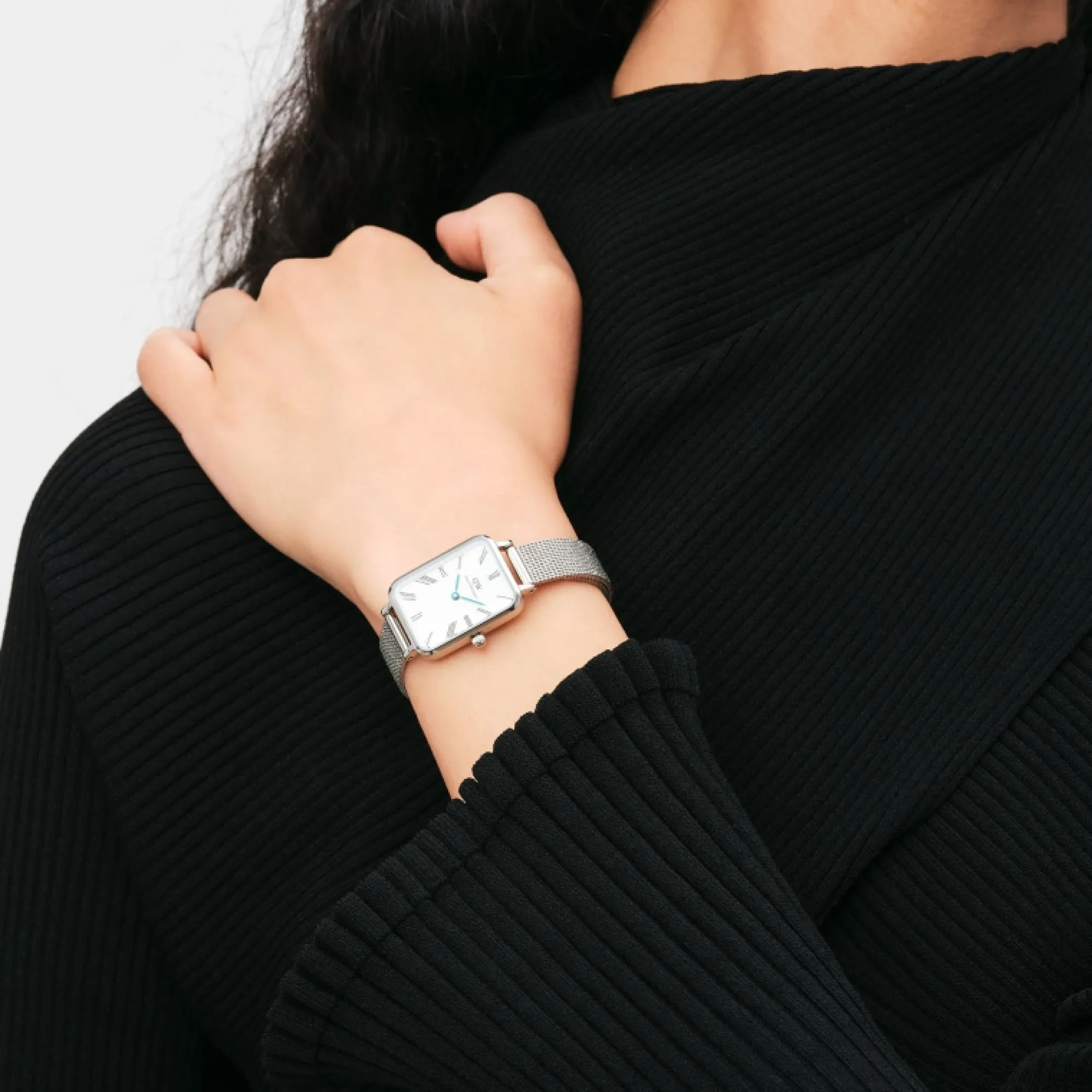 Daniel Wellington Damklockor<Quadro Roman Numerals Sterling Silver
